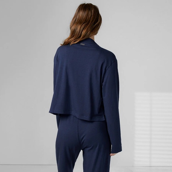 Lunya - Slumberknit™ Long Sleeve Top - Deep Blue - Picture 2 of 12